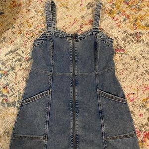 COPY - Jean dress- front zipper- Plus size 12- Aditionelle